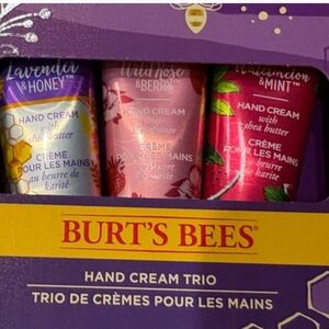 Burt's Bees Hand Cream Trio - Purple, Pink, Red